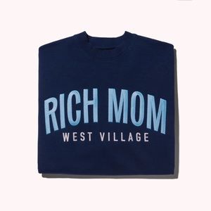 BNWT Rich Mom West Village crewneck sweatshirt